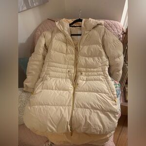 Johaug cream beige down coat parka M